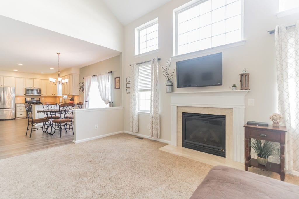 Great room with fireplace 326 Patriot Drive, Swedesboro NJ