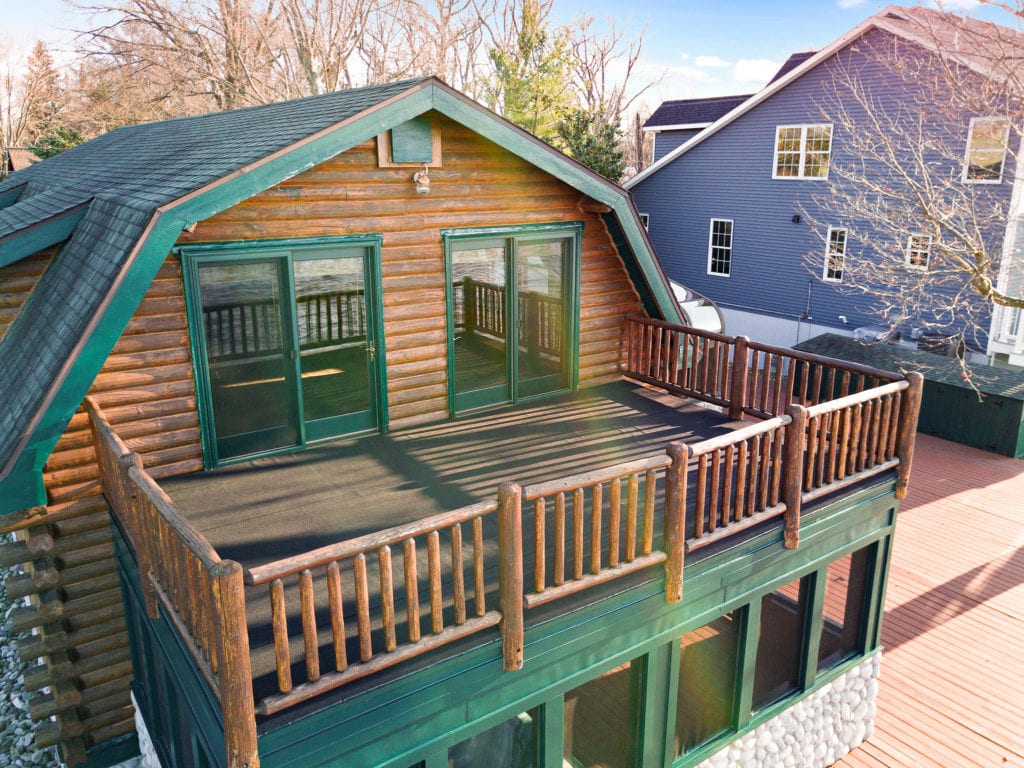 Aerial view of the loft deck