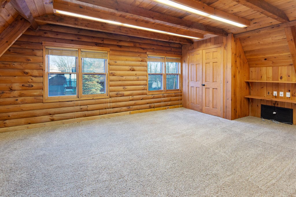 The fourth bedroom is in the loft