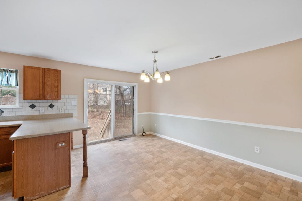 The dining room