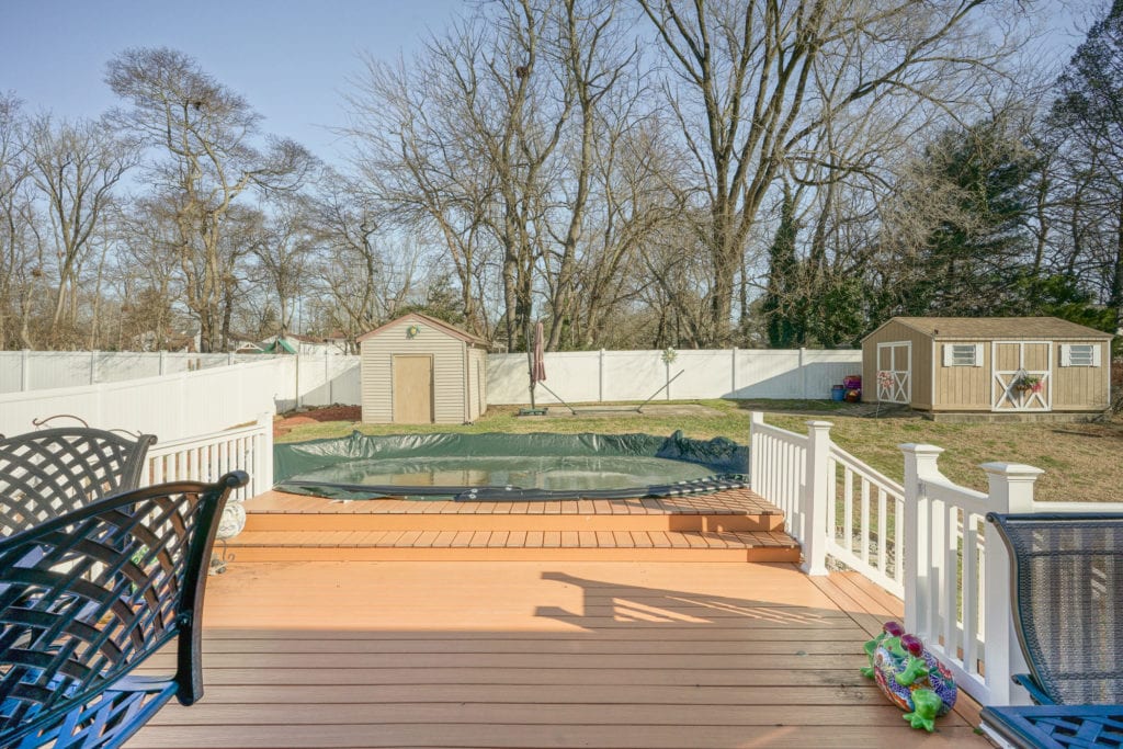 The back yard