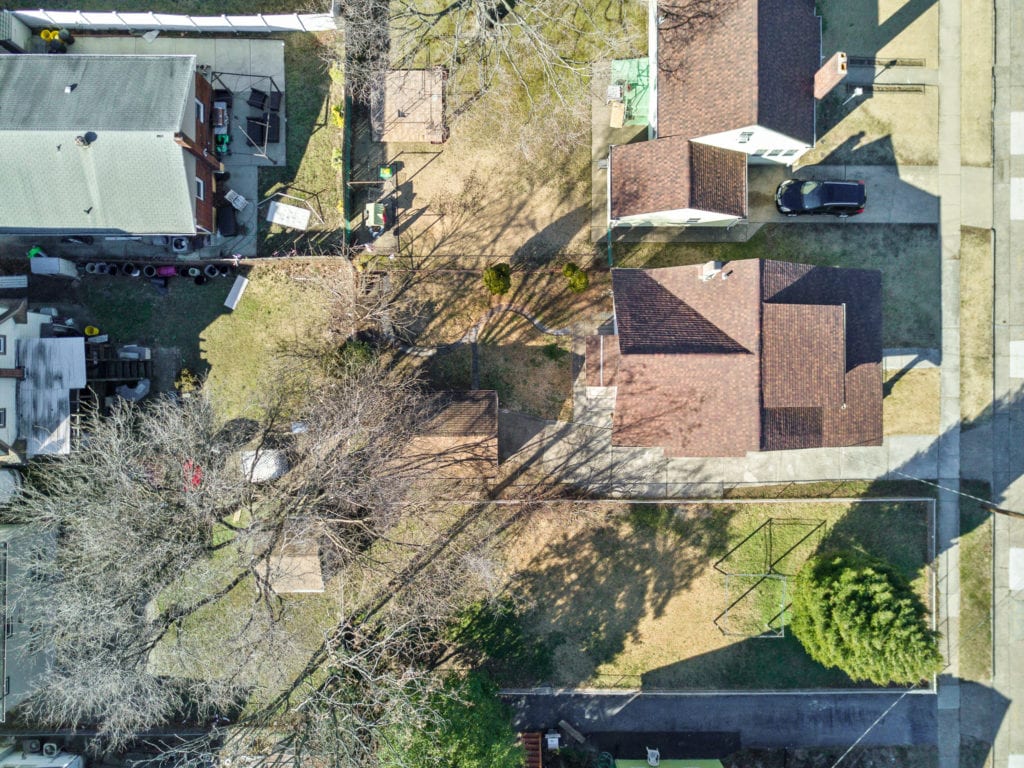 Aerial View of the Yard