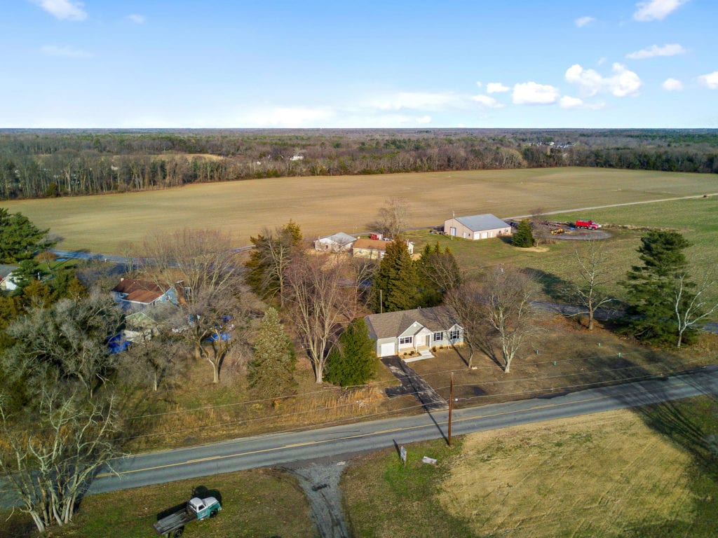 Aerial view of 464 Three Bridge Rd