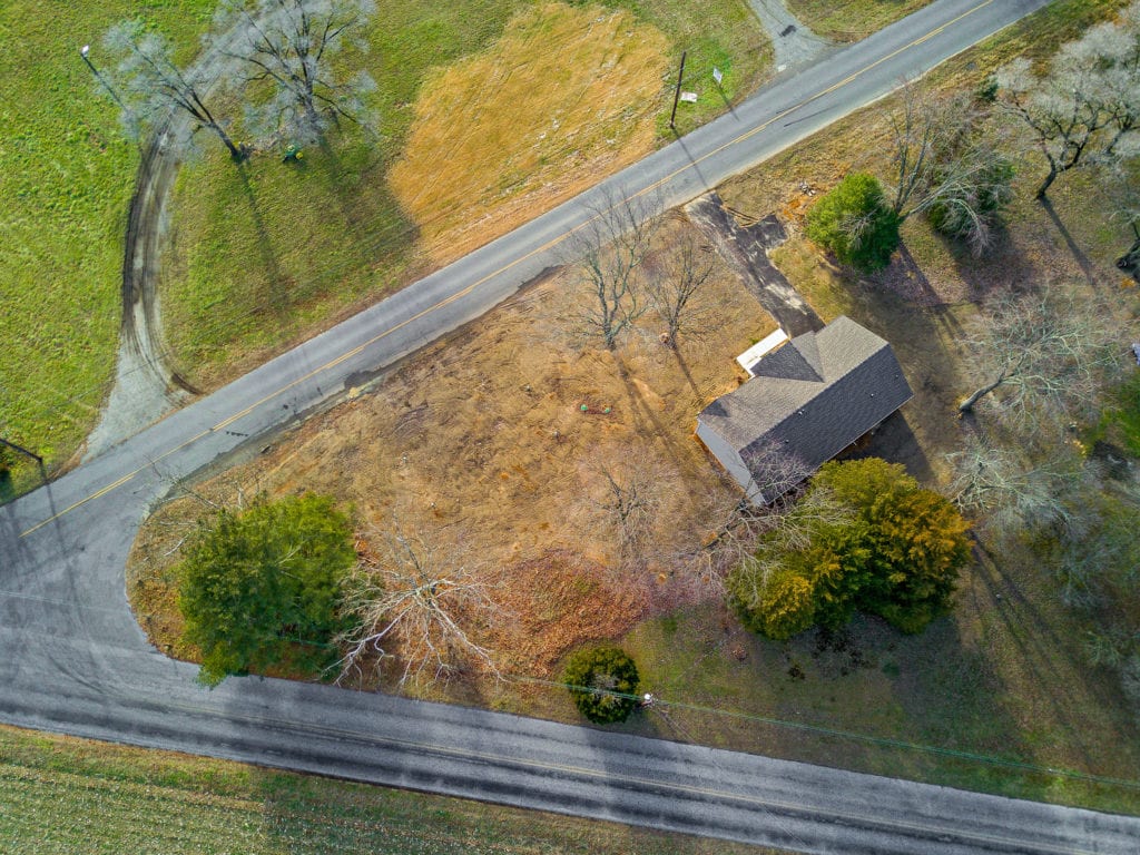 Overhead Aerial Shot of 464 Three Bridge Rd