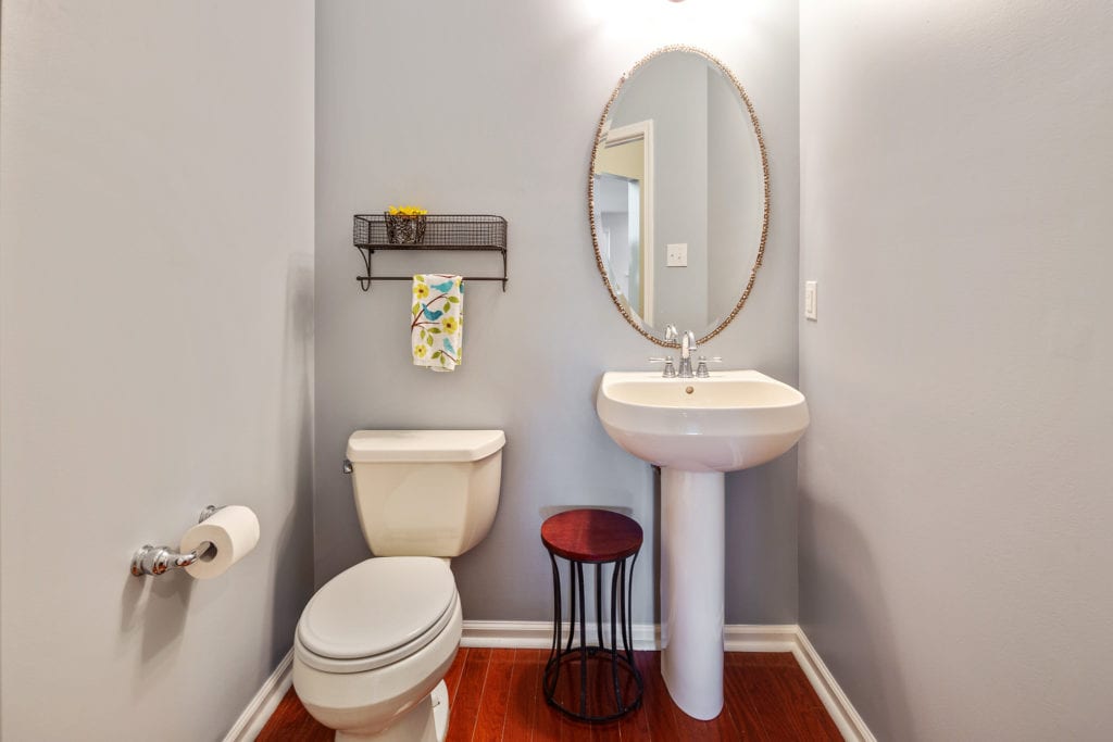 Foyer powder room