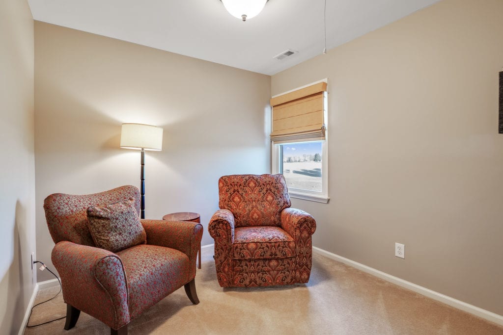 The master bedroom sitting room
