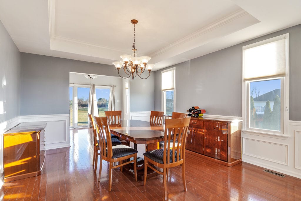 The dining room