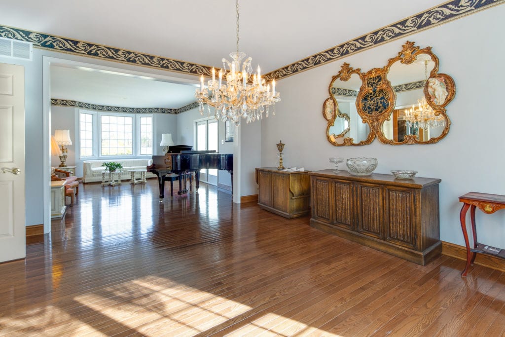 The formal dining room