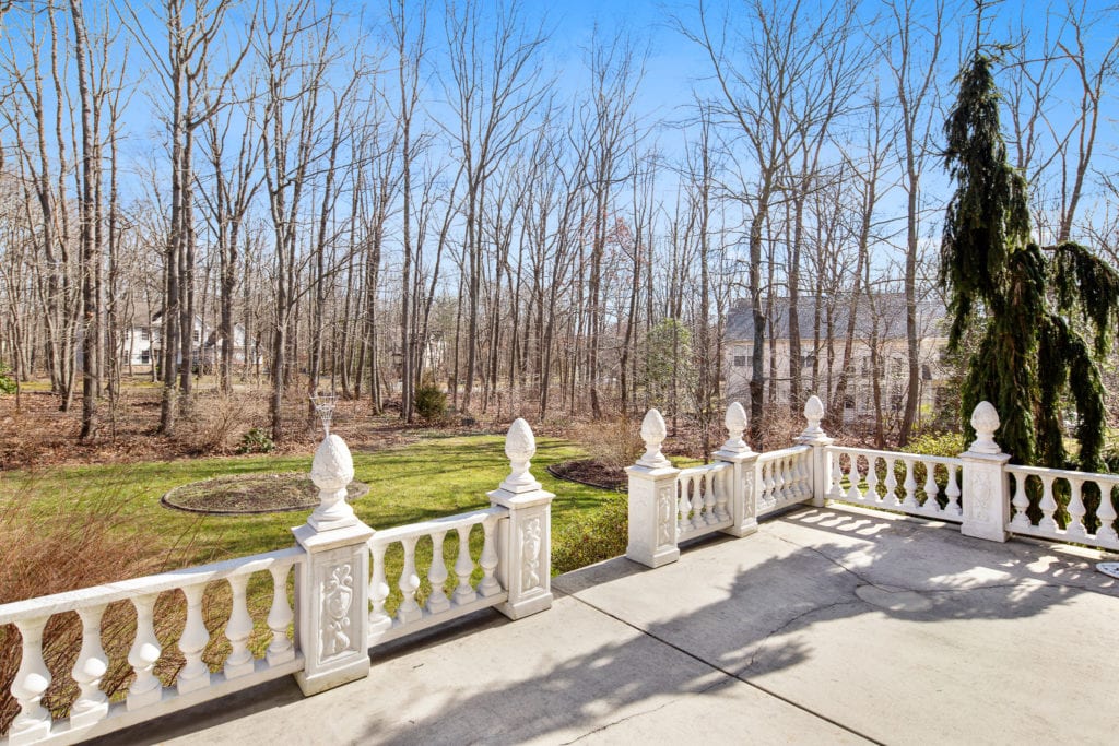 The patio off of the formal living room
