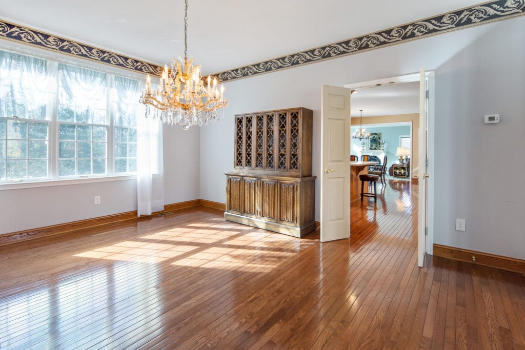 The formal dining room