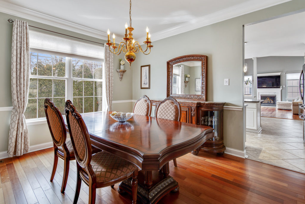 The formal dining room