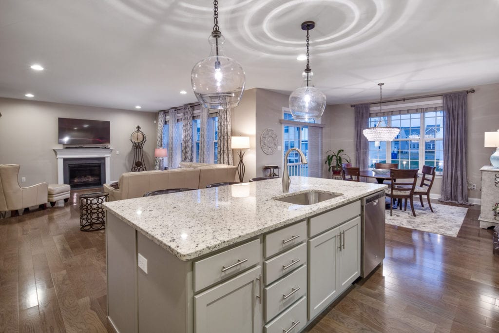 Kitchen showing the Center Island Breakfast Bar