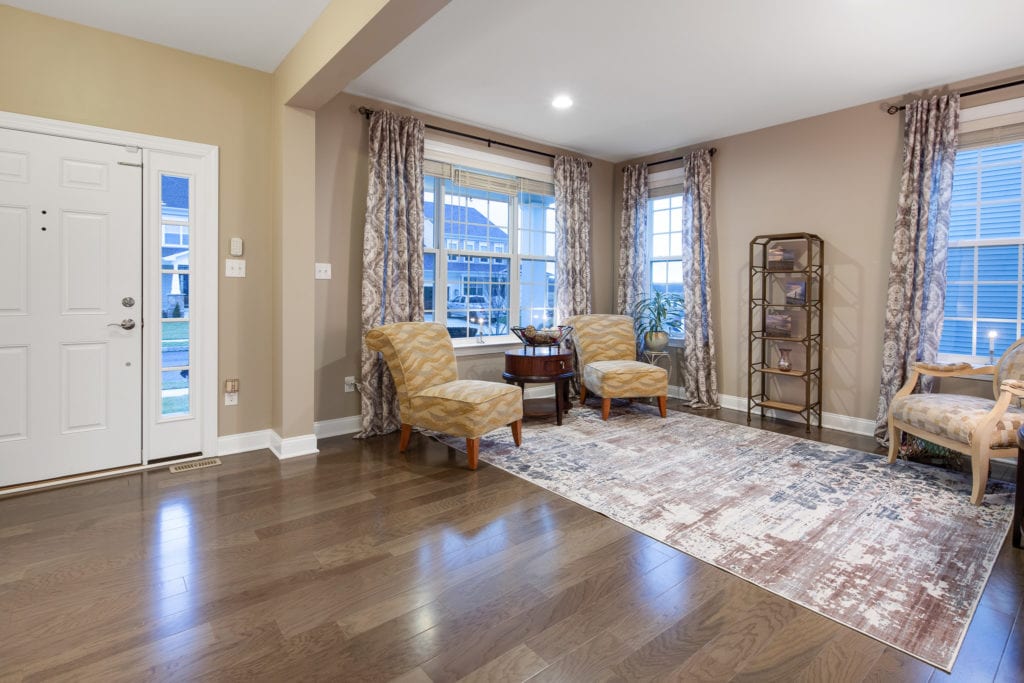 Foyer and formal living room