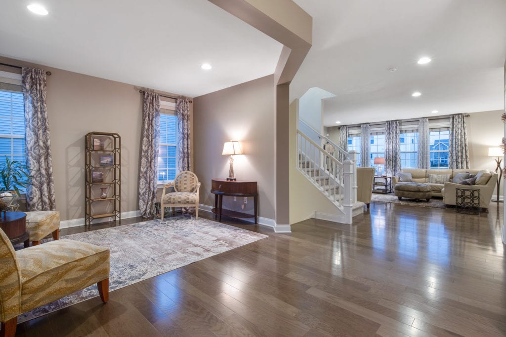 Foyer and Formal living room of 203 Winesap Way