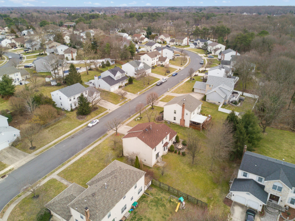 Aerial view of Wedgewood at Bateman Farm