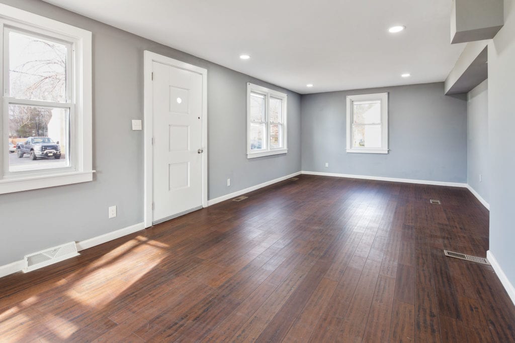 The living room of 575 Bellview