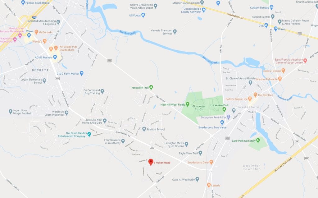 Map 6 Hylton Rd Swedesboro