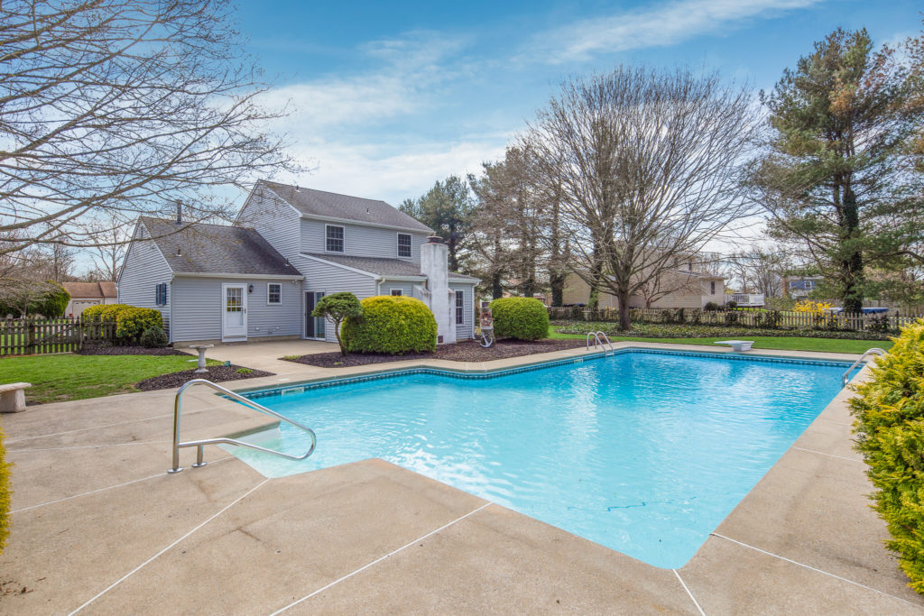 The saltwater pool at 106 Karen Ct