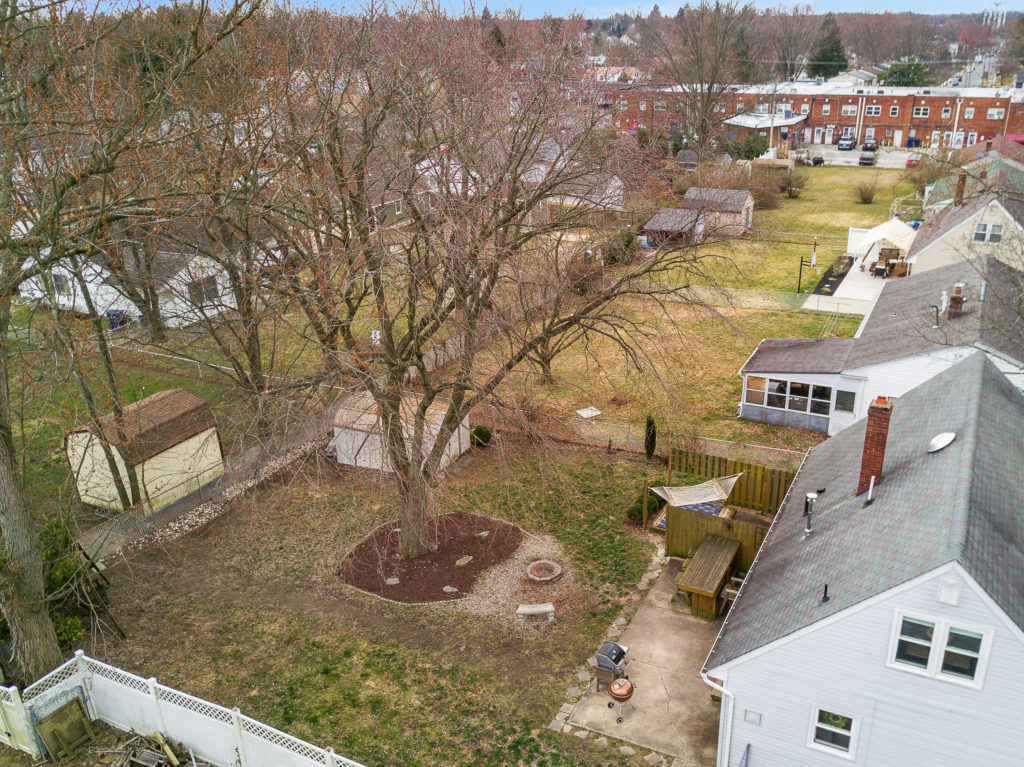 Aerial View of the yard