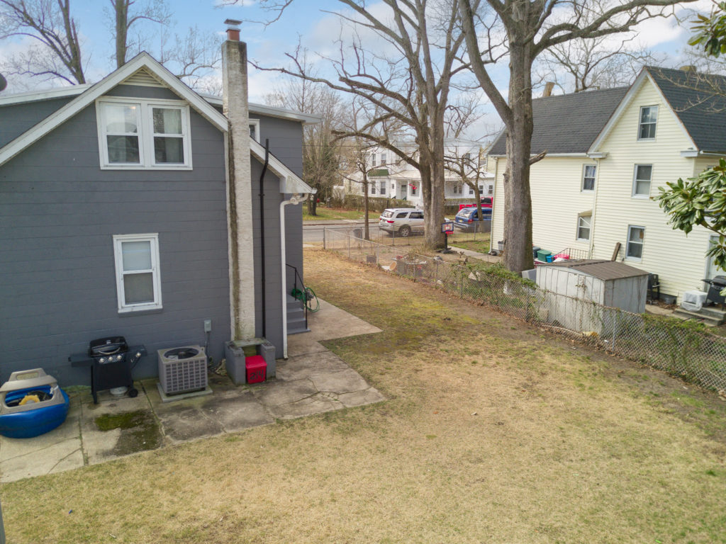 Back yard showing patio