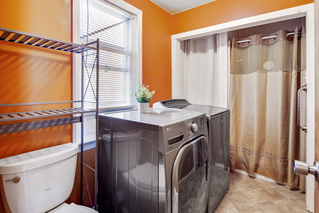 Laundry/Bathroom at 214 Fulton Street