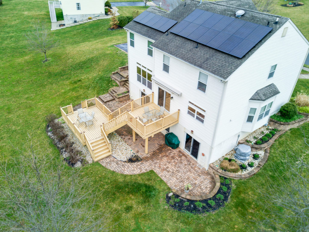 Aerial view of the side of 25 Turtle Creek Drive