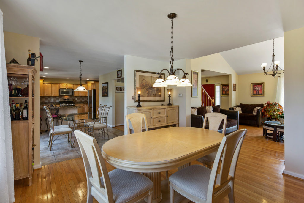 The formal dining room of 2906 Good Intent Road