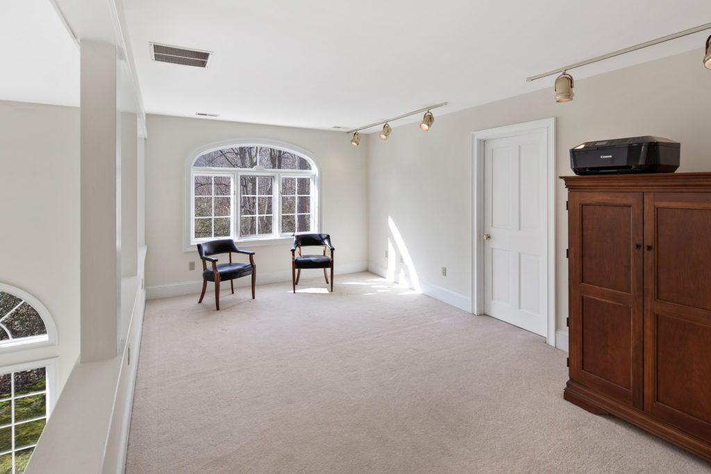 The loft sitting/dressing room