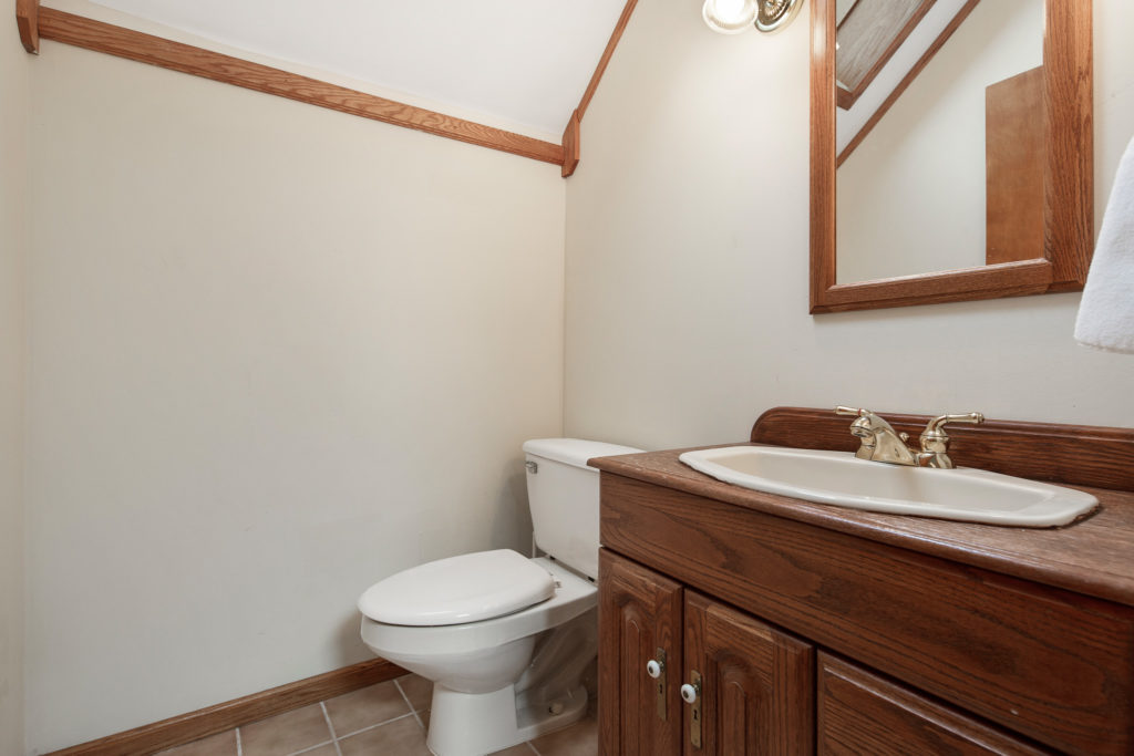 The third floor powder room