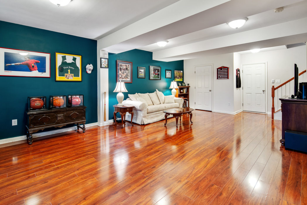 The finished lower level
