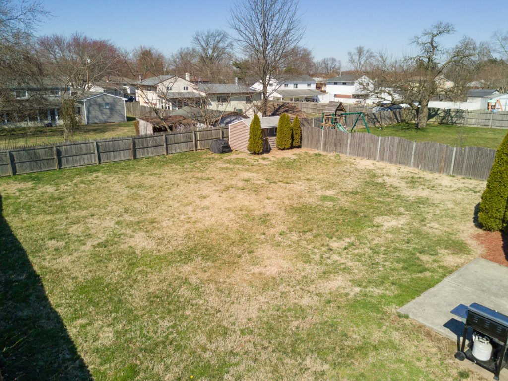 Yard showing shed at 666 Bridgeton Pike Mantua