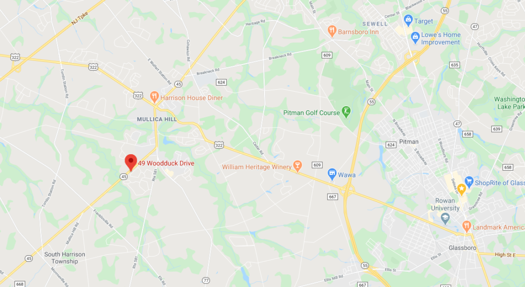 map showing 49 Woodduck