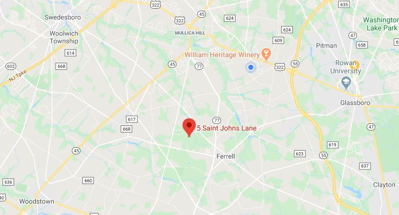 Map location of 5 Saint Johns Lane