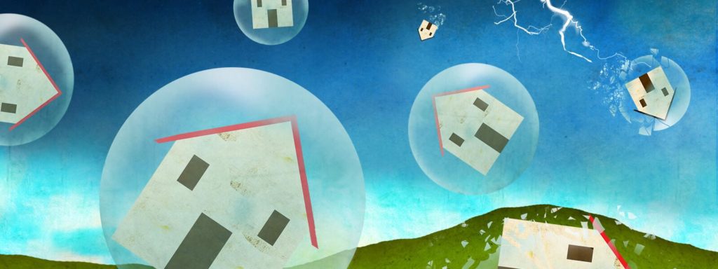 Image showing homes in bubbles