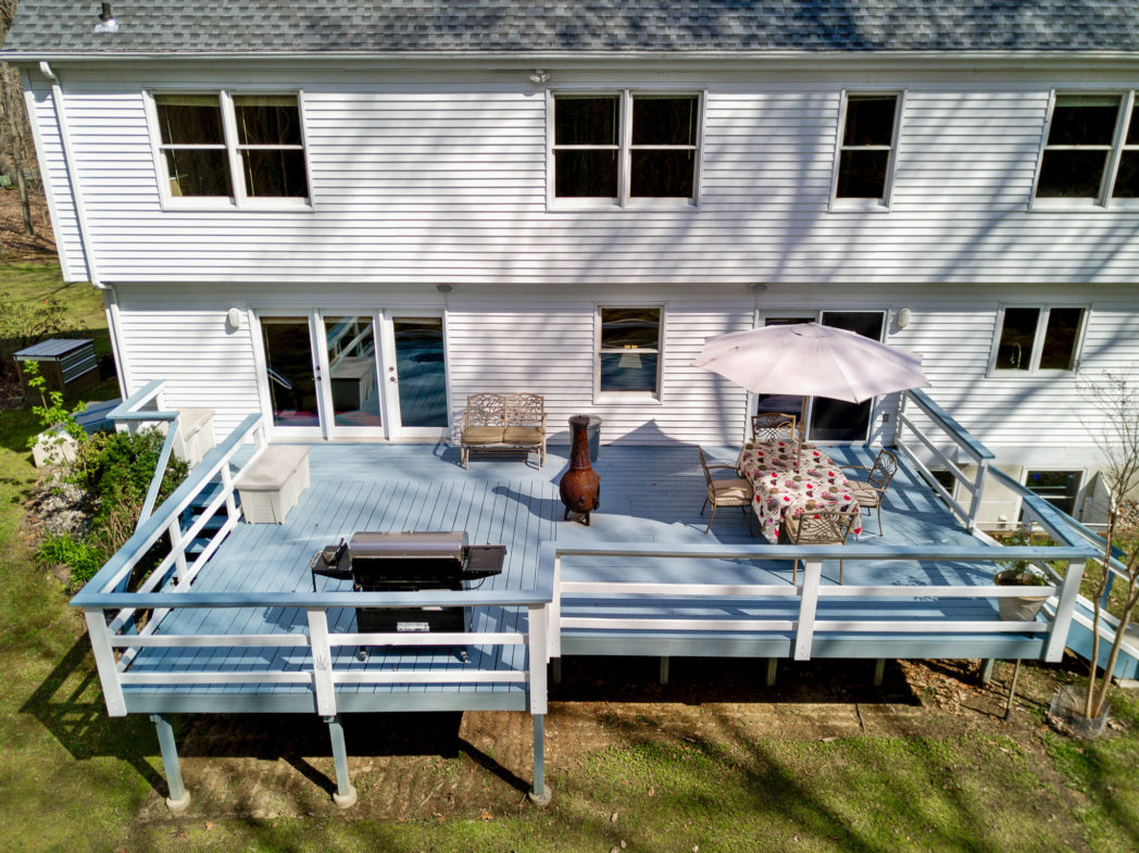 The deck at 15 Laurel Drive