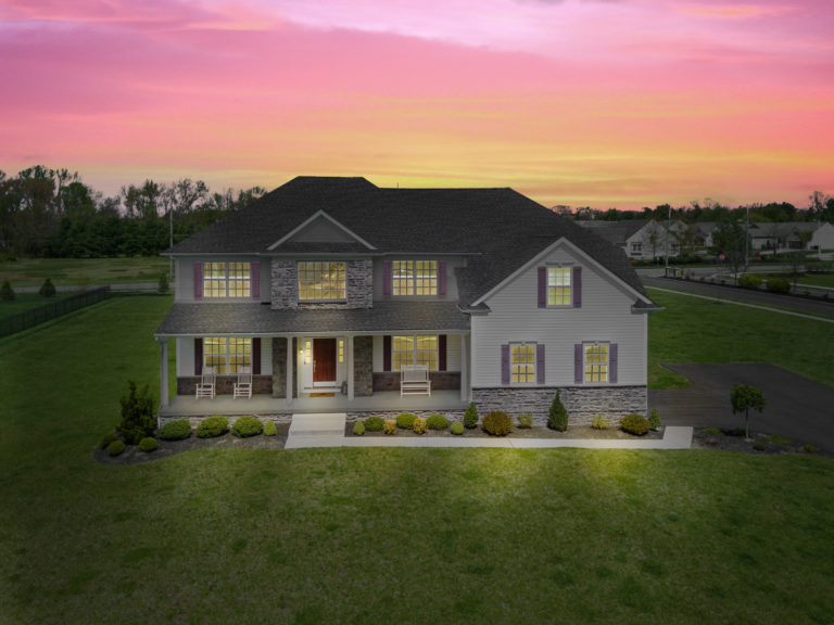 4 Palomino Circle Mantua at twilight