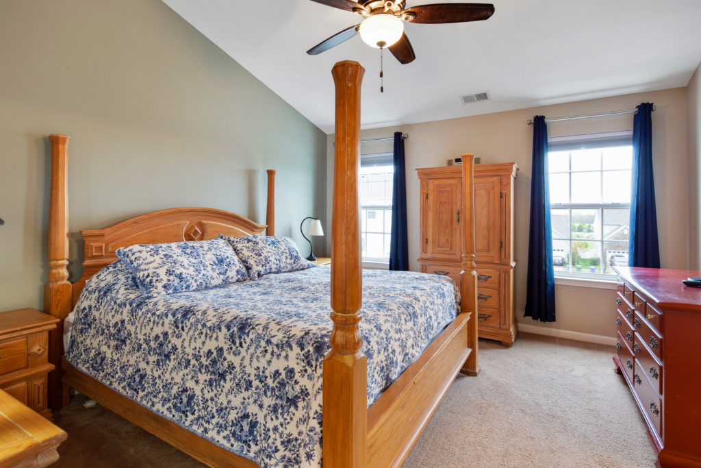 The master bedroom suite at 460 N Palace Drive