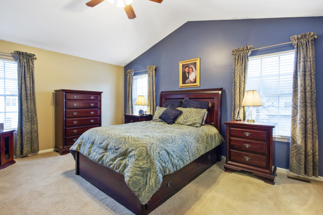 Master Bedroom has vaulted ceilings