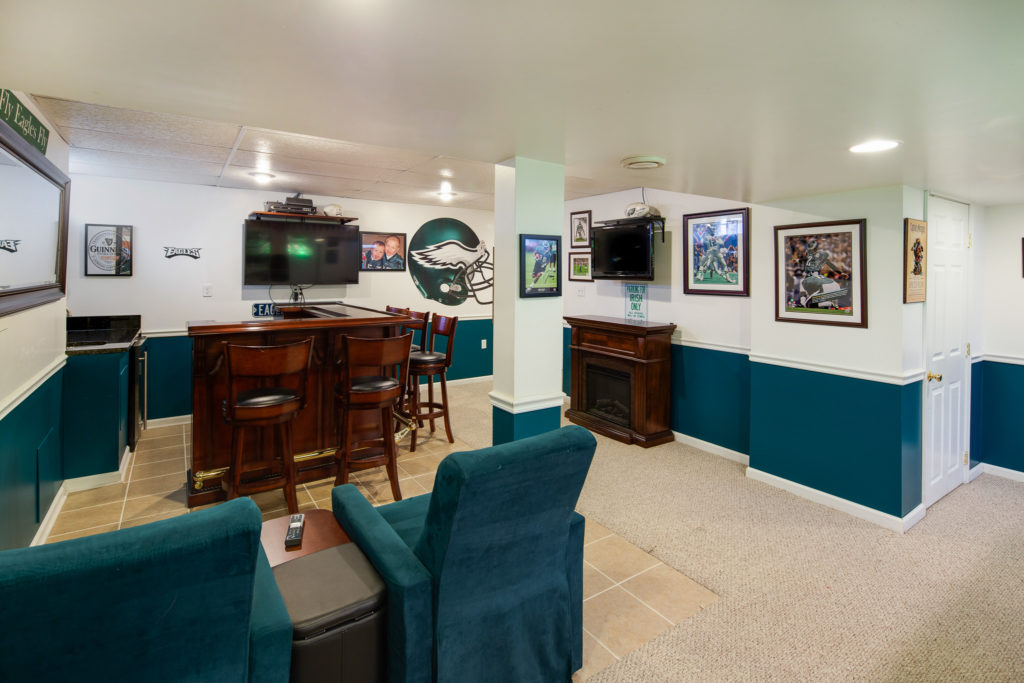 An Amazing Finished Basement Awaits You!