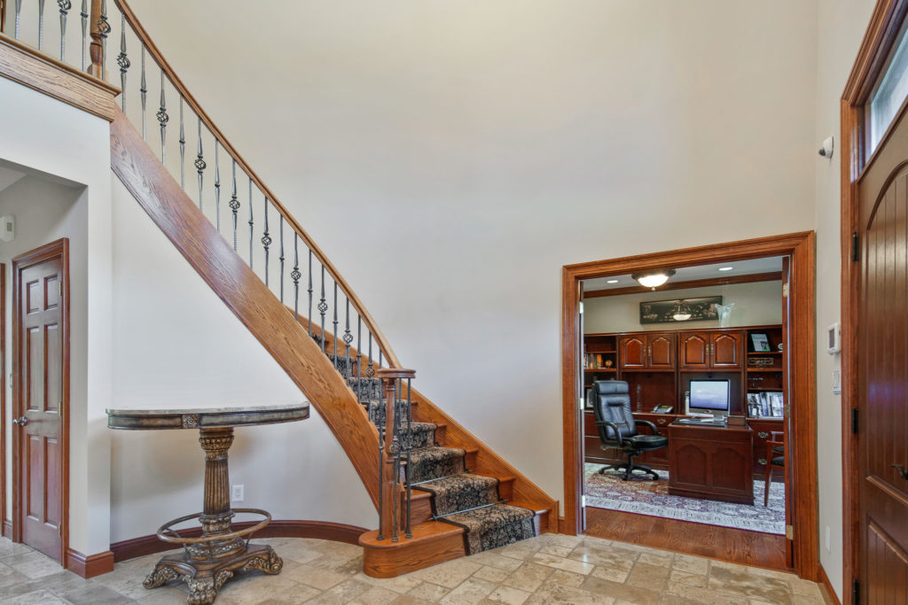 Foyer showing home office. 531 Shadowbrook